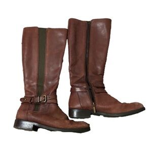 CLARK'S Pita Vienna Authentic Leather Riding Boots size 9